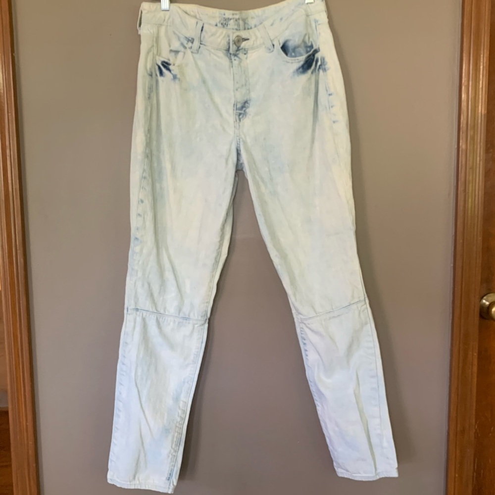 AEO acid wash hi-rise jegging size 12